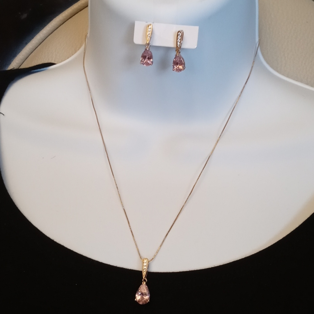 necklace with matching earrings